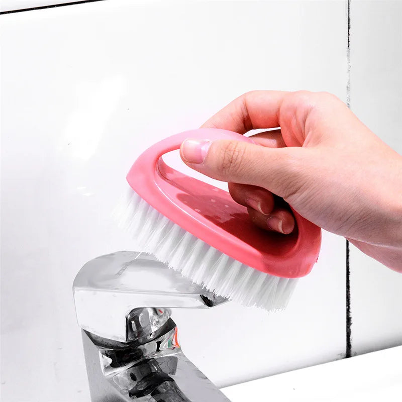 Colorful Cleaning Brush Household Housework Multifunctional Cleaning Tool Egg Shaped Durable Soft Bathroom Shoe Clothes Brush