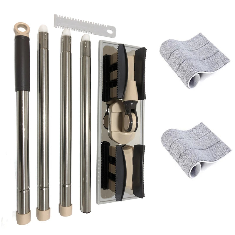 Extended Mopa Rectangular Household Vileda Mop Floor Tiles Cleaning 360 Rotation Magic Dusting Microfiber Pad Lazy Tool 150cm