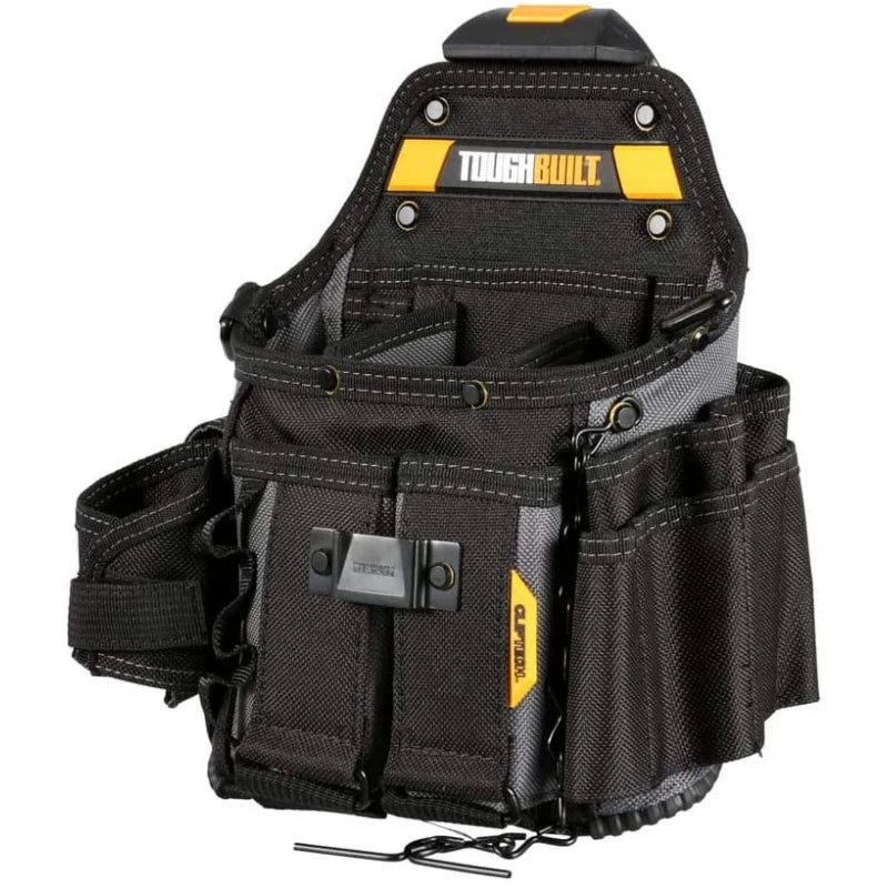 TOUGHBUILT TB-CT-114 Electrician Pouch Thickened Large-capacity Storage Bag 21 pockets With Shoulder Strap CLIPTECH