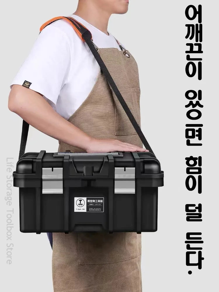 Large Tool Box Increase In Height Suitcases Hardware Parts Box Portable Tool Organizer Professional ToolBox For Garage Workshop