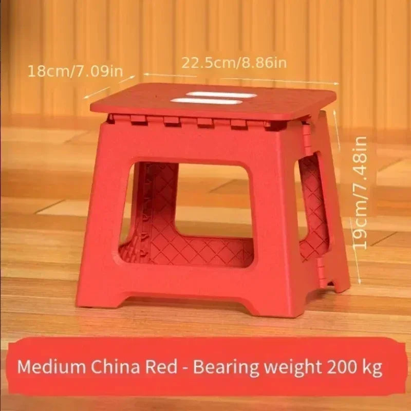 2024 New Adult Children Portable Folding Stool Thickened Plastic Saddle Chair For Outdoor Camping And Fishing