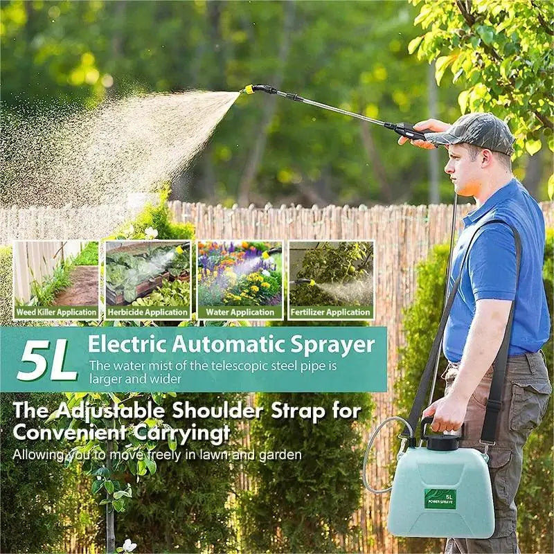 8L Electric Sprayer Garden Automatic atomic USB Rechargeable Plant Sprayer boot sprinting water Can Garden Irrigation