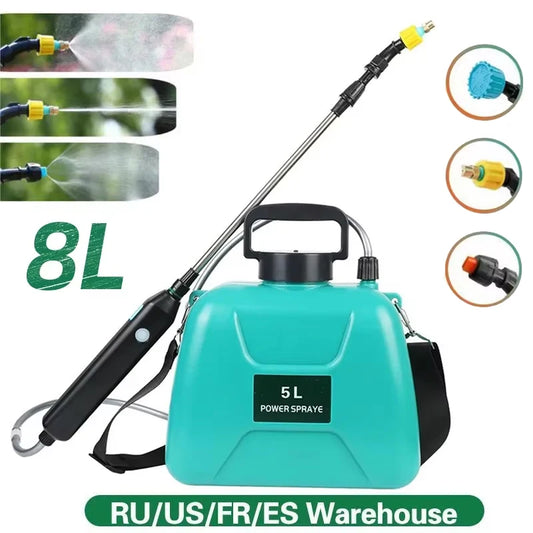 8L Electric Sprayer Garden Automatic atomic USB Rechargeable Plant Sprayer boot sprinting water Can Garden Irrigation