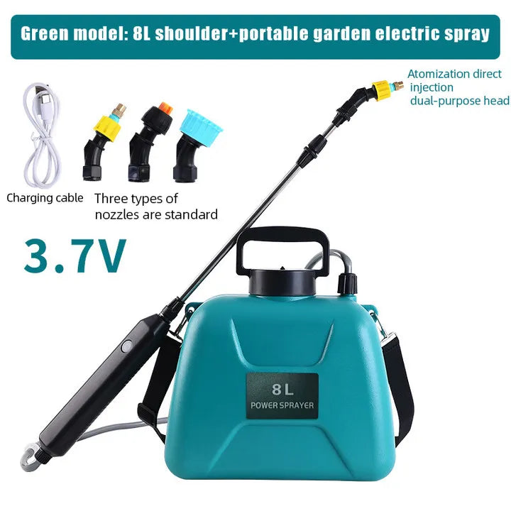 8L Electric Sprayer Garden Automatic atomic USB Rechargeable Plant Sprayer boot sprinting water Can Garden Irrigation