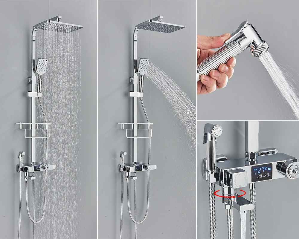 Robinetterie de douche thermostatique-Alphée