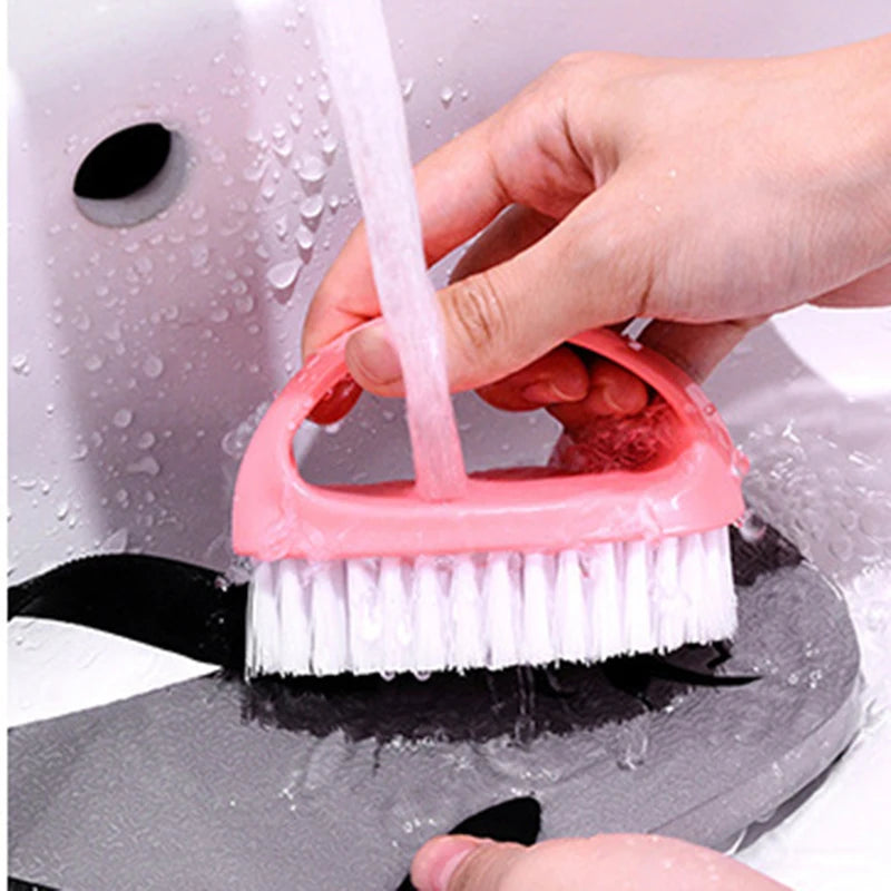 Colorful Cleaning Brush Household Housework Multifunctional Cleaning Tool Egg Shaped Durable Soft Bathroom Shoe Clothes Brush