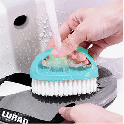 Colorful Cleaning Brush Household Housework Multifunctional Cleaning Tool Egg Shaped Durable Soft Bathroom Shoe Clothes Brush