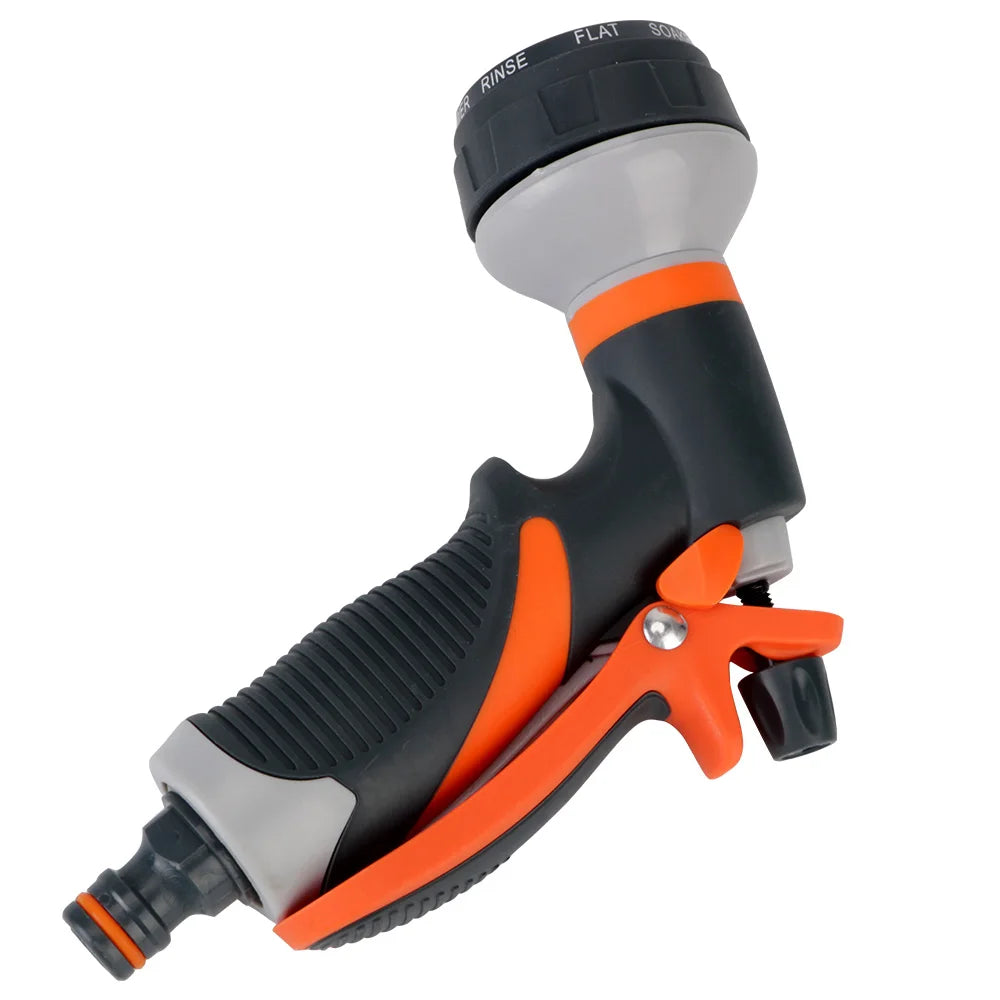 Lawn Spray Watering 8 Spray Modes Garden Tools For Garden Washing Car High Pressure Water Tool Adjustable Hose Sprinkle Nozzle