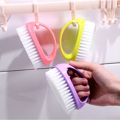 Colorful Cleaning Brush Household Housework Multifunctional Cleaning Tool Egg Shaped Durable Soft Bathroom Shoe Clothes Brush