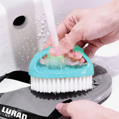 Colorful Cleaning Brush Household Housework Multifunctional Cleaning Tool Egg Shaped Durable Soft Bathroom Shoe Clothes Brush