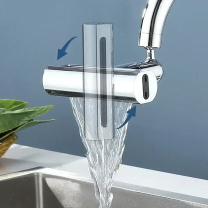 New Kitchen Waterfall Three-mode Universal Swivel Extension Faucet Splash-proof Nozzle Sink Multi-function