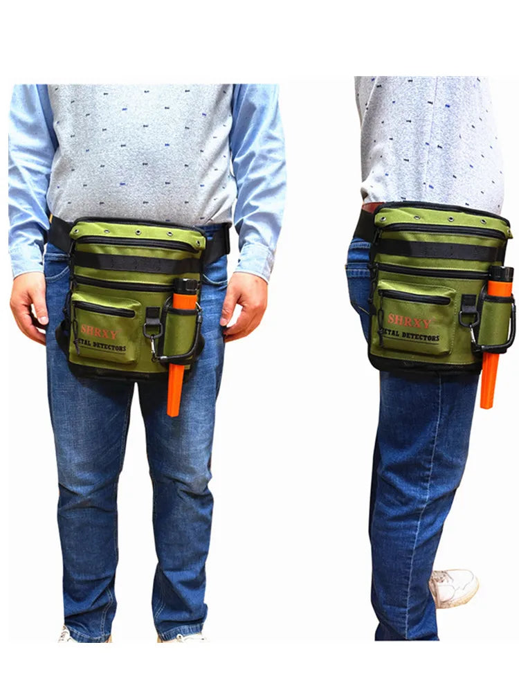 Metal Detector Finds Bag All Terrain Garden Detecting Pouch Accessories  Digger Tools Bag
