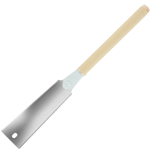 Japanese Hand Saw 9.3inch SK5 High Carbon Steel Double Edged Hand Saw Sharp Hand Pull Saw 10/17 TPI Woodworking Hand Saw Tool