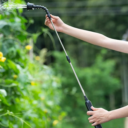 Electric Sprayer with 2/4 Nozzles Garden Watering Spray Gun with 2/3/5/6/8m Pipes Type-C/USB Telescopic Handle Irrigation Tools