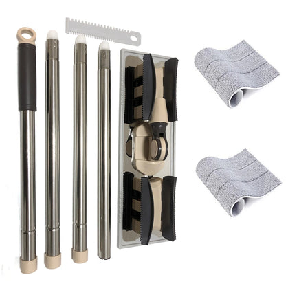 Extended Mopa Rectangular Household Vileda Mop Floor Tiles Cleaning 360 Rotation Magic Dusting Microfiber Pad Lazy Tool 150cm