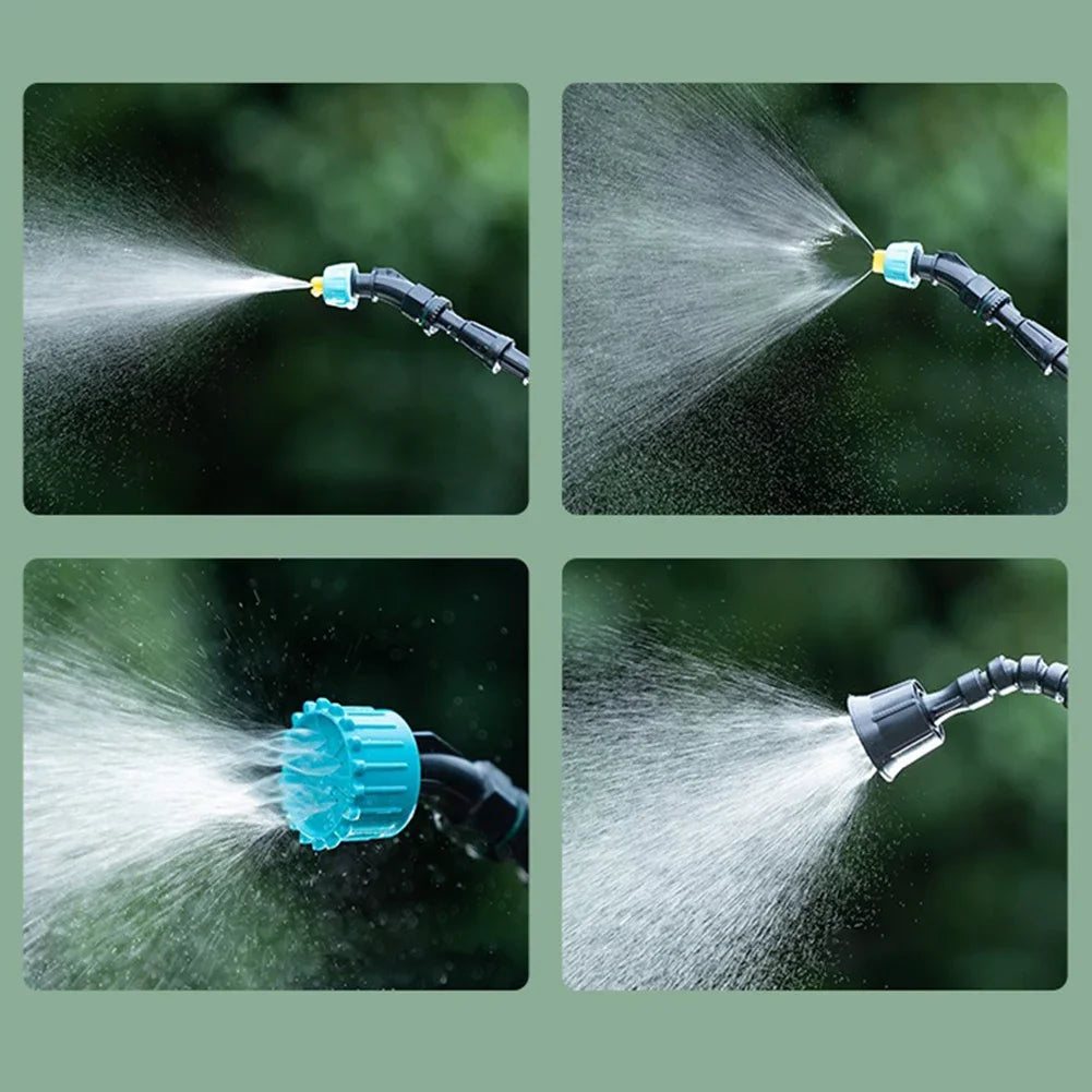 Electric Sprayer with 2/4 Nozzles Garden Watering Spray Gun with 2/3/5/6/8m Pipes Type-C/USB Telescopic Handle Irrigation Tools