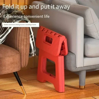 2024 New Adult Children Portable Folding Stool Thickened Plastic Saddle Chair For Outdoor Camping And Fishing