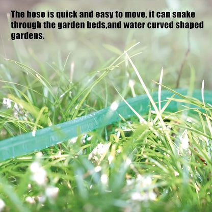 1 set of sprinkler heads and soaking hoses. The ground soaking drip hose is very suitable for gardens and vegetable gardens