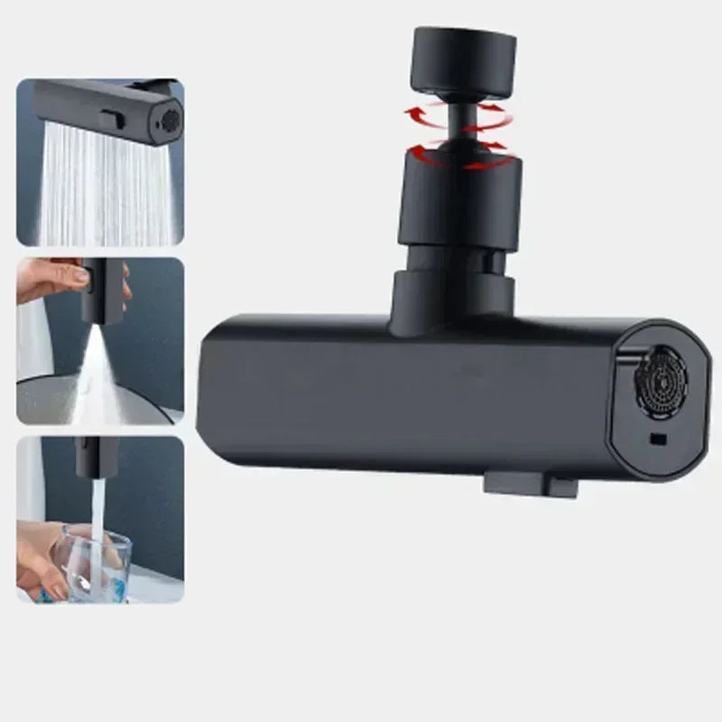 New Kitchen Waterfall Three-mode Universal Swivel Extension Faucet Splash-proof Nozzle Sink Multi-function