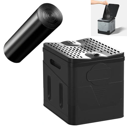 Camping Folding Toilet Movable Car Toilet Bucket Car Emergency Self-driving Travel Portable Outdoor Toilet Portable Trash Can