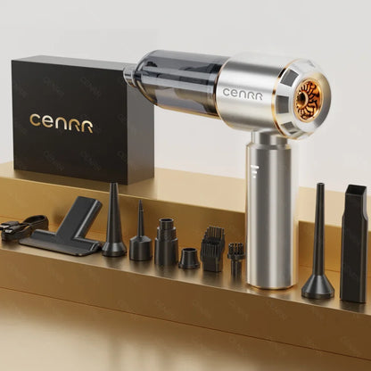 CENRR Mini Car Vacuum Cleaner 360000PA Powerful Wireless Cordless Car Cleaner Handheld Cleaning Machine Portable Vacuum Cleaner