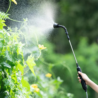 Electric Sprayer with 2/4 Nozzles Garden Watering Spray Gun with 2/3/5/6/8m Pipes Type-C/USB Telescopic Handle Irrigation Tools