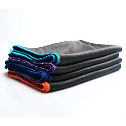 Microfiber Carbon Cloth to Wipe Windows Wine Glasses Tableware Glass Cleaning Cloth Carbon Fiber Rag