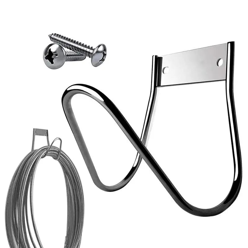 Hose Hanger Stainless Steel Small Wall Mount Garden Hose Hook Heavy Duty Hose Hook for Garden Hose Expandable Hose Hose Reel