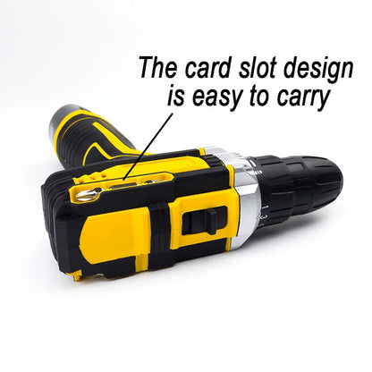 12V Lithium Electric Drill Electric Screwdriver Hand Electric Drill  Electric Tool Set  Multifunctional Accessory Box Packaging