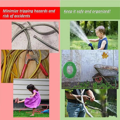 Hose Hanger Stainless Steel Small Wall Mount Garden Hose Hook Heavy Duty Hose Hook for Garden Hose Expandable Hose Hose Reel