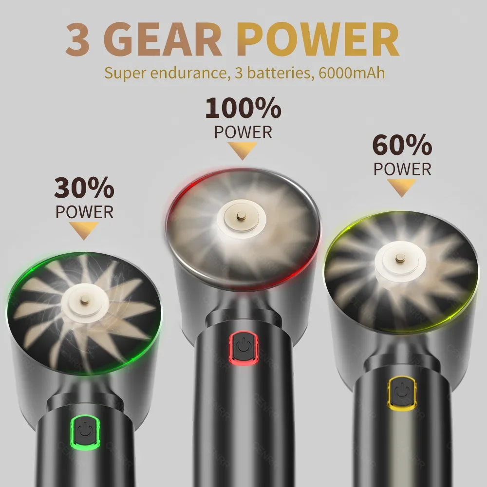 CENRR Mini Car Vacuum Cleaner 360000PA Powerful Wireless Cordless Car Cleaner Handheld Cleaning Machine Portable Vacuum Cleaner