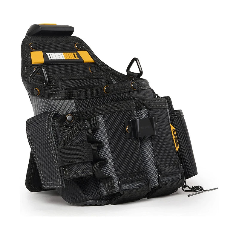 TOUGHBUILT TB-CT-114 Electrician Pouch Thickened Large-capacity Storage Bag 21 pockets With Shoulder Strap CLIPTECH