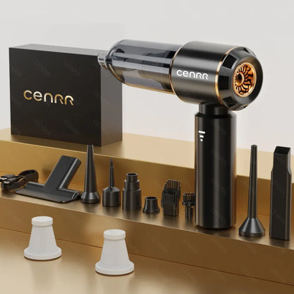 CENRR Mini Car Vacuum Cleaner 360000PA Powerful Wireless Cordless Car Cleaner Handheld Cleaning Machine Portable Vacuum Cleaner