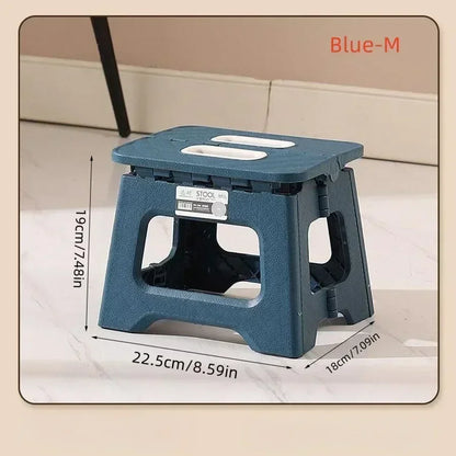 2024 New Adult Children Portable Folding Stool Thickened Plastic Saddle Chair For Outdoor Camping And Fishing