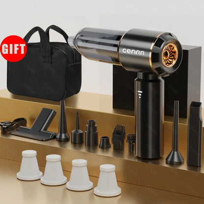 CENRR Mini Car Vacuum Cleaner 360000PA Powerful Wireless Cordless Car Cleaner Handheld Cleaning Machine Portable Vacuum Cleaner