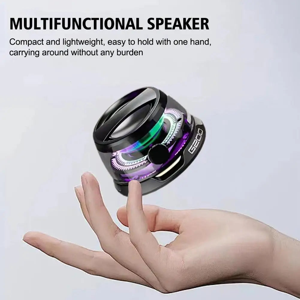 Portable Bluetooth Speaker HECATE G200 RGB Magnetic Speaker BT5.3 Mini Sound Box 7 Hours Playback Phone Holder