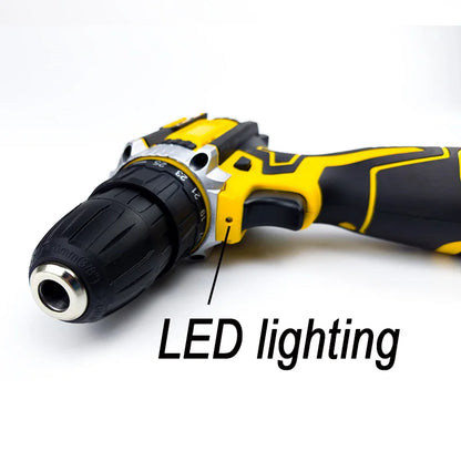 12V Lithium Electric Drill Electric Screwdriver Hand Electric Drill  Electric Tool Set  Multifunctional Accessory Box Packaging