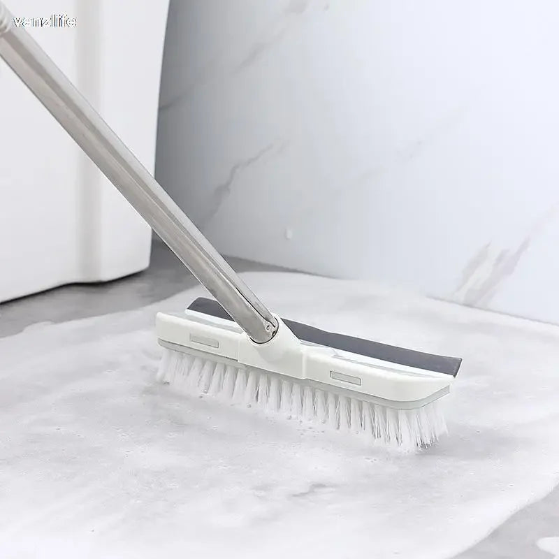 VanzLife Long Handle Toilet Brush - Floor Cleaning Wiper for Ceramic Tile Bathroom Non-Slip Bristles Toilet Bowl Cleaner