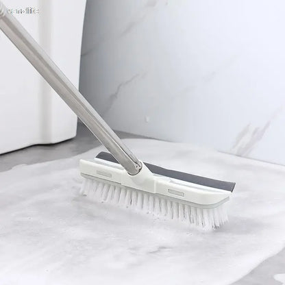 VanzLife Long Handle Toilet Brush - Floor Cleaning Wiper for Ceramic Tile Bathroom Non-Slip Bristles Toilet Bowl Cleaner