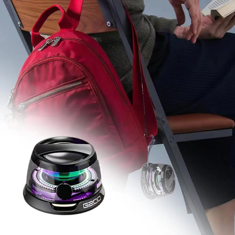 Portable Bluetooth Speaker HECATE G200 RGB Magnetic Speaker BT5.3 Mini Sound Box 7 Hours Playback Phone Holder