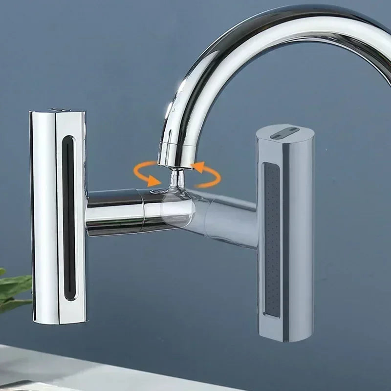 New Kitchen Waterfall Three-mode Universal Swivel Extension Faucet Splash-proof Nozzle Sink Multi-function