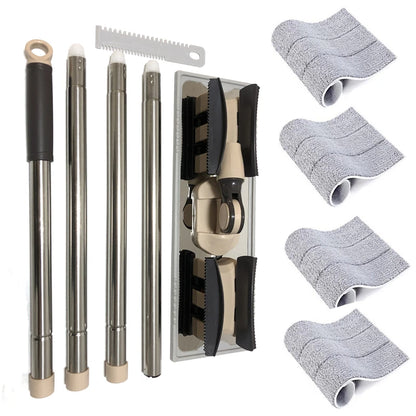 Extended Mopa Rectangular Household Vileda Mop Floor Tiles Cleaning 360 Rotation Magic Dusting Microfiber Pad Lazy Tool 150cm