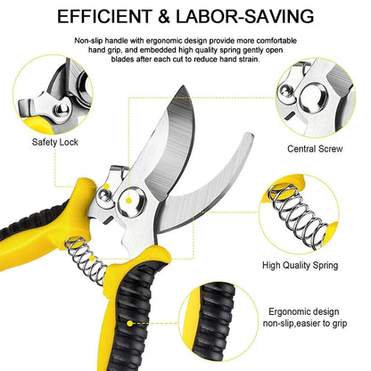 New Gardening Scissors Multifunctional Tree Pruning Shears Special Gardening Scissors Stainless Steel Blades