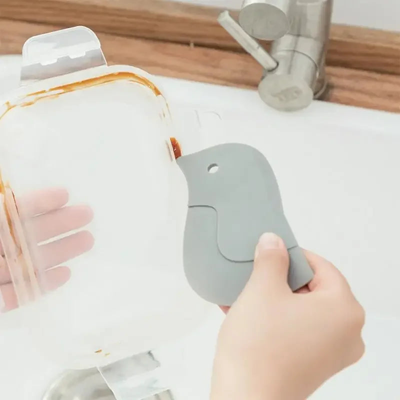 Multi-function Soft Blade Scraper Penguin Baking Scraper Oil Plate Stove Oil Stains Cleaning Tool Kitchen Accessory VIE LENTE