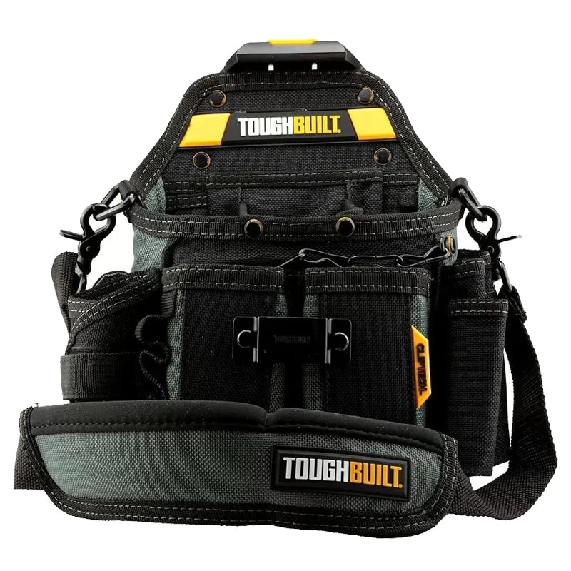 TOUGHBUILT TB-CT-114 Electrician Pouch Thickened Large-capacity Storage Bag 21 pockets With Shoulder Strap CLIPTECH