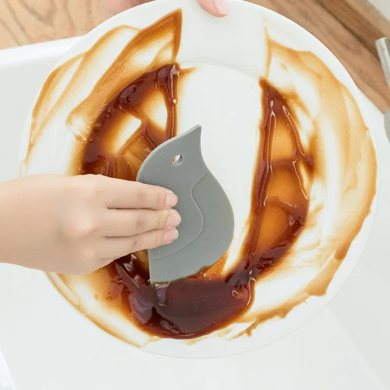 Multi-function Soft Blade Scraper Penguin Baking Scraper Oil Plate Stove Oil Stains Cleaning Tool Kitchen Accessory VIE LENTE
