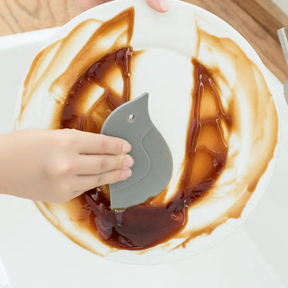 Multi-function Soft Blade Scraper Penguin Baking Scraper Oil Plate Stove Oil Stains Cleaning Tool Kitchen Accessory VIE LENTE