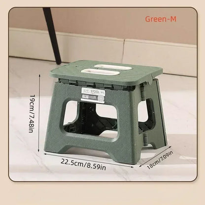 2024 New Adult Children Portable Folding Stool Thickened Plastic Saddle Chair For Outdoor Camping And Fishing