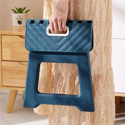 2024 New Adult Children Portable Folding Stool Thickened Plastic Saddle Chair For Outdoor Camping And Fishing